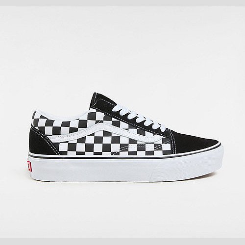 VANS Checkerboard Old Skool Platform Shoes ((checkerboard)) Women White, Size 9