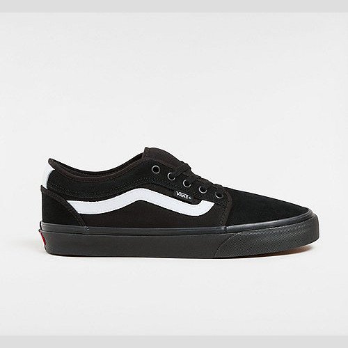 VANS Chukka Low Sidestripe Shoes (black/black/whi) Unisex Black, Size 15