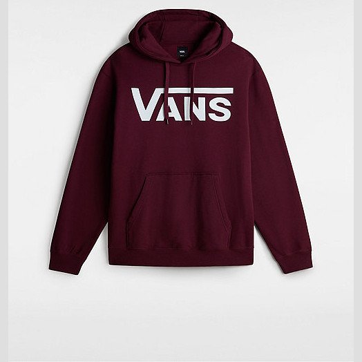 VANS Vans Classic Pullover Hoodie (port Royale/whi) Men Red, Size XXL