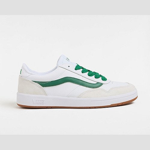 VANS Cruze Too Comfycush Shoes (white/green) Unisex White, Size 12