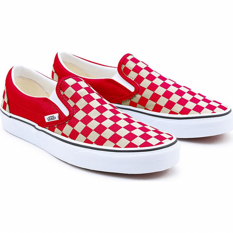 Womens vans hot sale red checkerboard