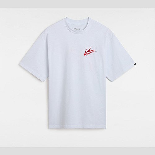 VANS Dettori Loose Fit T-shirt (white/racing Re) Unisex White, Size XXL