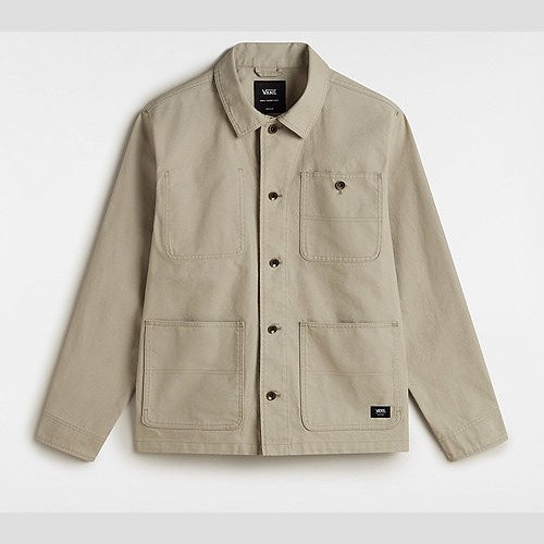 VANS Drill Chore Canvas Jacket (london Fog) Men Grey, Size XXL