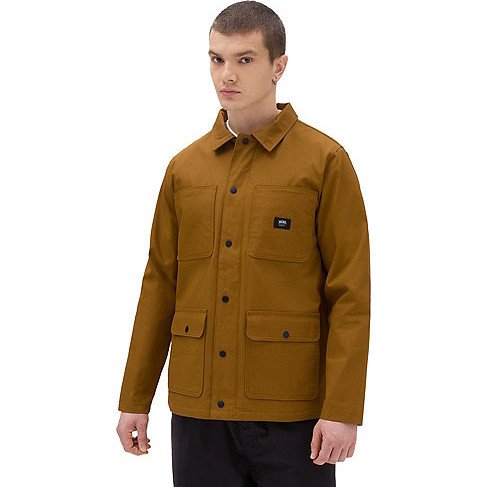 VANS Drill Chore Coat Lined Jacket (golden Brown) Men Brown, Size XS