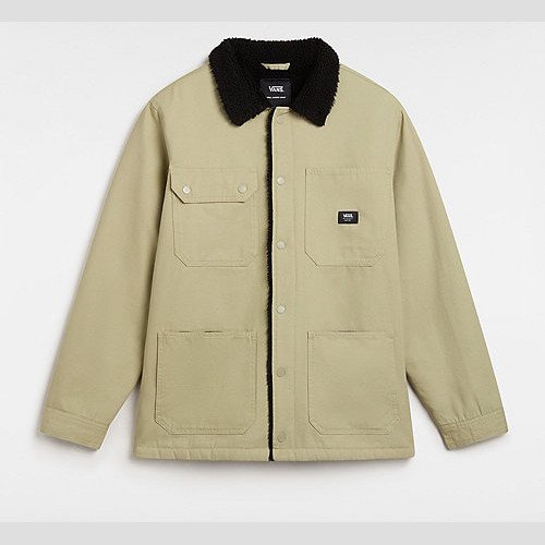 VANS Drill Chore Coat Sherpa Jacket (elm) Men Beige, Size XXL