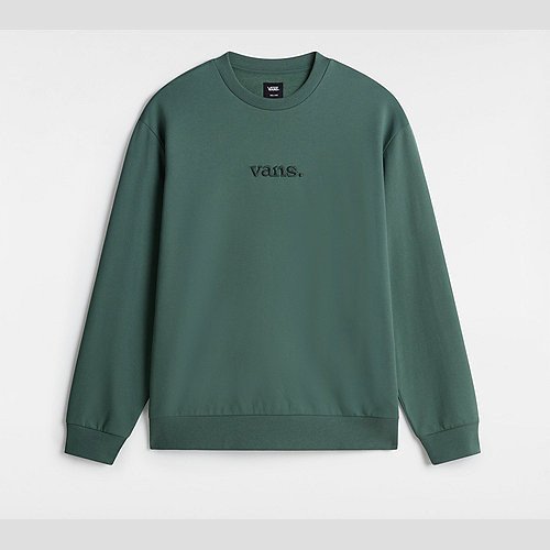 VANS Essential Relaxed Crew Sweatshirt (dark Forest) Men Green, Size XXL