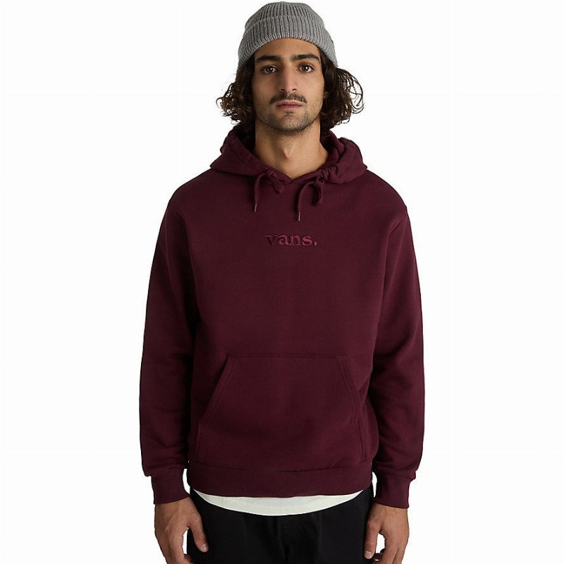 ESSENTIAL RELAXED PULLOVER HOODIE (PORT ROYALE) MEN RED