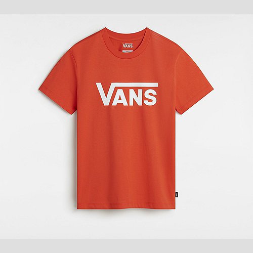 VANS Flying V Crew T-shirt (fiesta) Women Orange, Size XXS