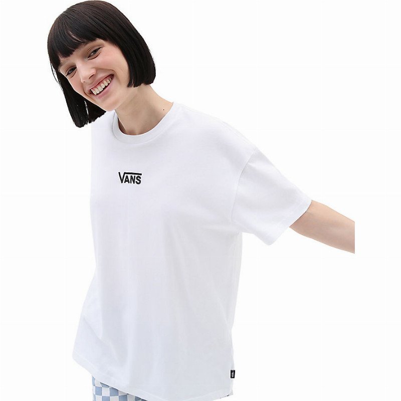 VANS Flying V Oversized T-shirt (white) Women White, Size XXL