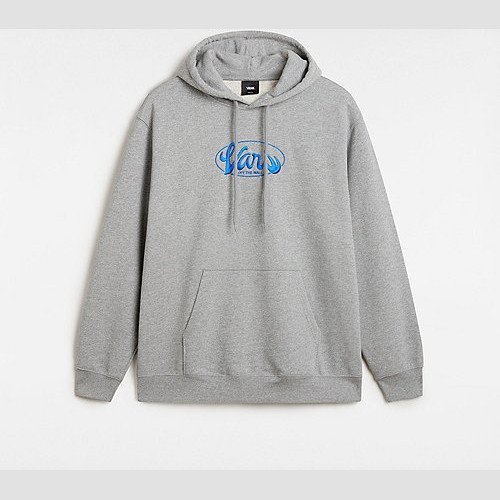 VANS Global Line Loose Pullover Hoodie (cement Heather) Men Grey, Size XXL