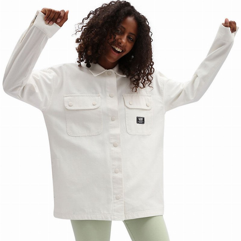 Vans jacket womens deals white