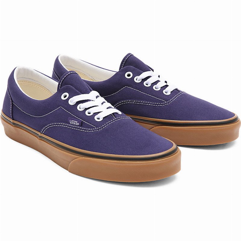 purple vans gum sole