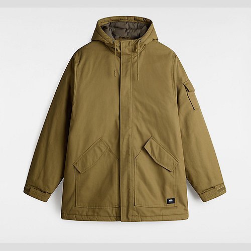 VANS Henrique Parka Jacket (gothic Olive) Men Brown, Size XXL