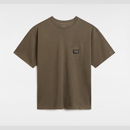 VANS Hyper Patch Pocket T-shirt (bungee Cord) Men Brown, Size XXL