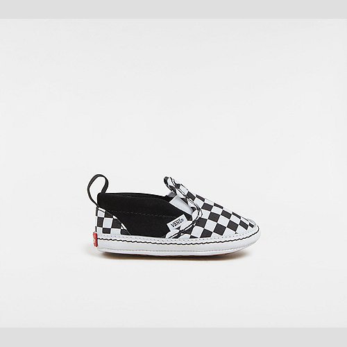 VANS Infant Checkerboard Slip-on Hook And Loop Crib Shoes (0-1 Year) ((checker) Black) Infant Black, Size 3.5