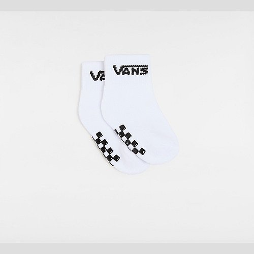 VANS Infant Drop V Classic Socks (2 Pairs) (white) Infant White, One Size