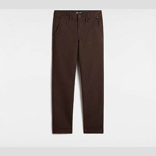 VANS Kids Authentic Chino Trousers (8-14 Years) (turkish Coffee) Boys Brown, Size 30