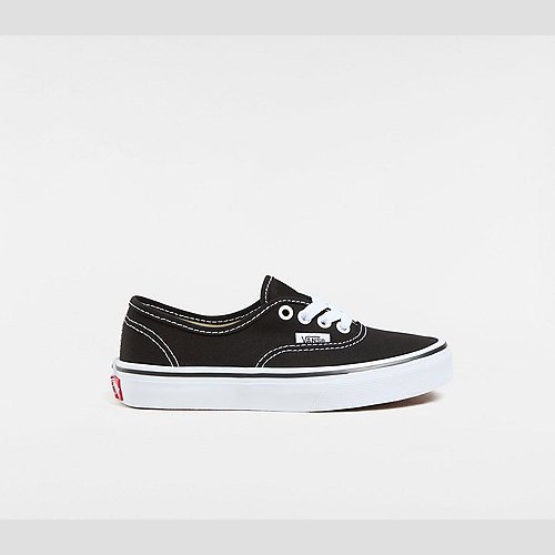 VANS Kids Authentic Shoes (4-8 Years) (black/true Whit) Kids Black, Size 13