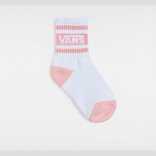 VANS Kids Vans Drop Crew Socks (1 Pair) (powder Pink) Toddler Pink, One Size