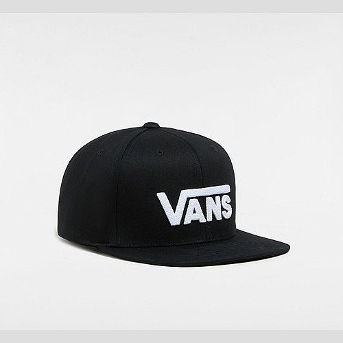 VANS Kids Drop V Snapback Hat (black) Youth Black, One Size