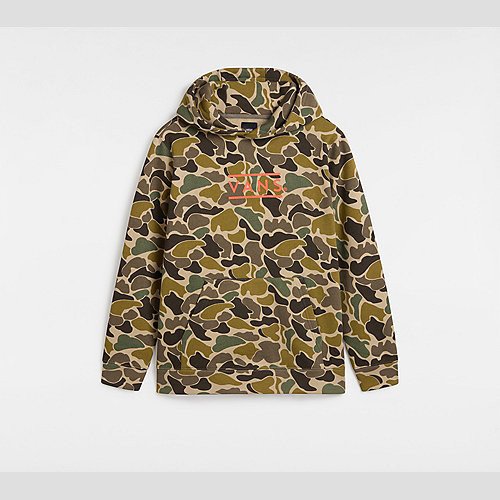 VANS Kids Half Box Camo Pullover (8-14 Years) (bungee Cord/tur) Boys Brown, Size XL