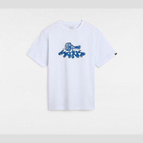 VANS Kids Ink A Mouse T-shirt (8-14 Years) (white) Boys White, Size XL