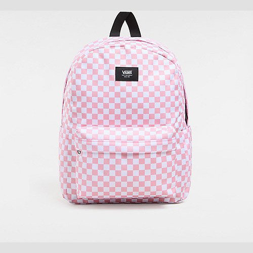 VANS Kids Old Skool Grom Check Backpack (honey Suckle) Kids,boys,girls Pink, One Size