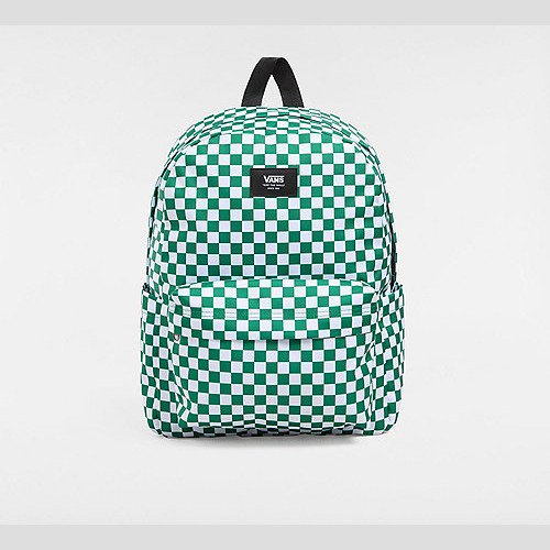 VANS Kids Old Skool Grom Check Backpack (verdant Green) Kids,boys,girls Green, One Size