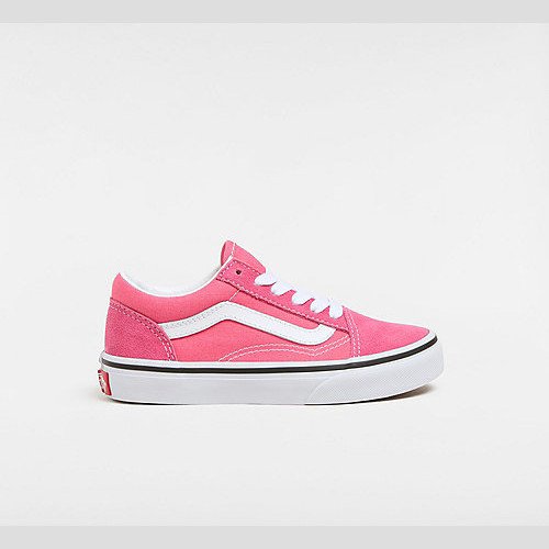 VANS Kids Old Skool Shoes (4-8 Years) (honey Suckle) Kids Pink, Size 13