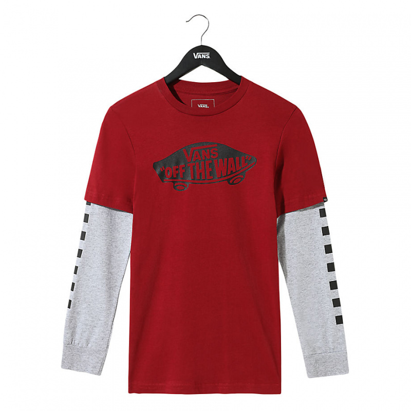 boys red vans shirt