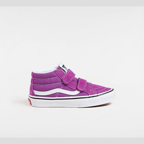 VANS Kids Sk8-mid Reissue Shoes (4-8 Years) (willowherb) Kids Purple, Size 13