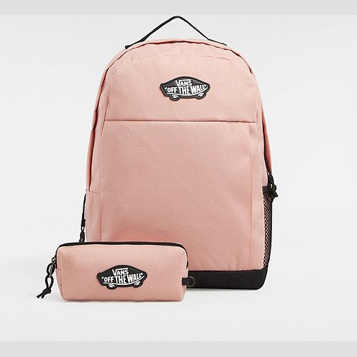 VANS Kids Vans Skool Backpack (lobster Bisque) Kids,boys,girls Pink, One Size