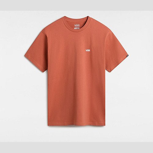 VANS Left Chest Logo T-shirt (auburn) Men Orange, Size XXL