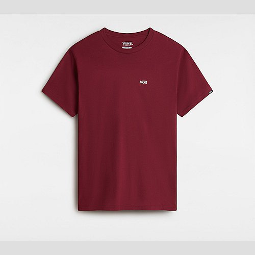 VANS Left Chest Logo T-shirt (burgundy) Unisex Burgundy, Size XXL