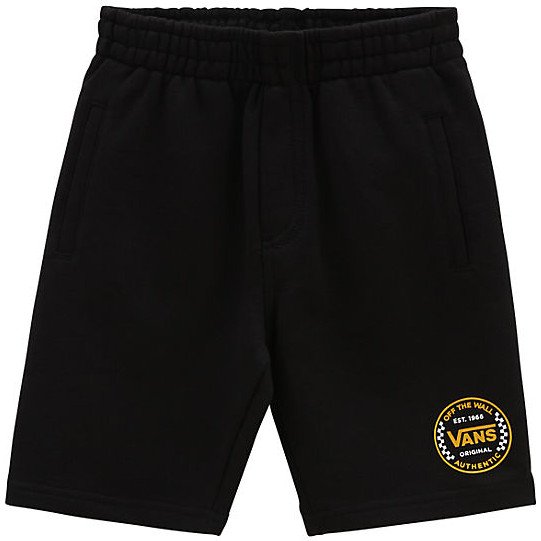 VANS Little Kids Off The Wall Fleece Shorts (2-8 Years) (black) Little Kids Black, Size 7-8Y