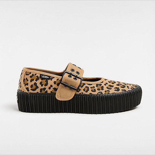 VANS Mary Jane Creeper Shoes (leopard) Unisex Brown, Size 11