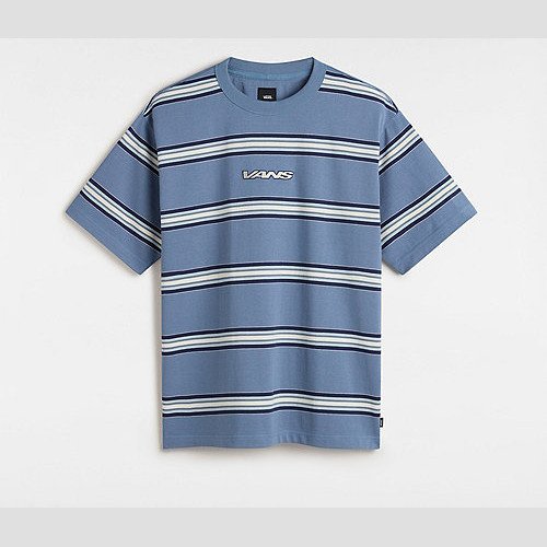 VANS Mesa Stripe T-shirt (bluestone) Men Blue, Size XXL