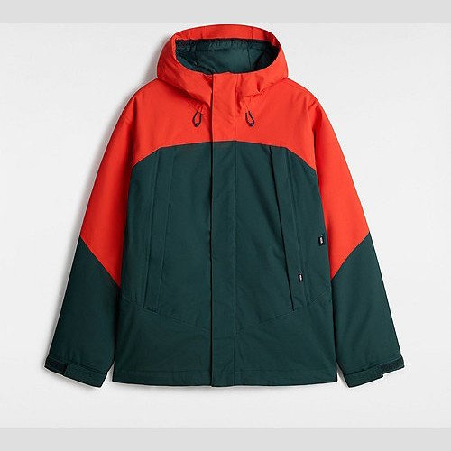 VANS Mte Hellbound Snowboard Jacket (fiesta/green Ga) Men Red, Size XXL