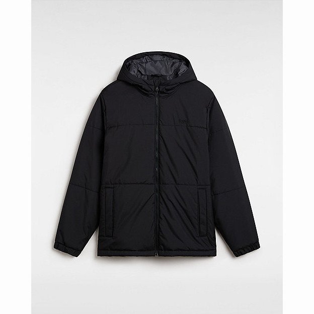 VANS Mte Norris Hooded Puffer Jacket (black) Men Black, Size XXL