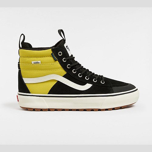 VANS Mte Sk8-hi Waterproof Shoes (black/yellow) Unisex Black, Size 12