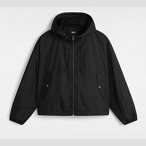 VANS Mte Theo Windbreaker Jacket (black) Women Black, Size XXS