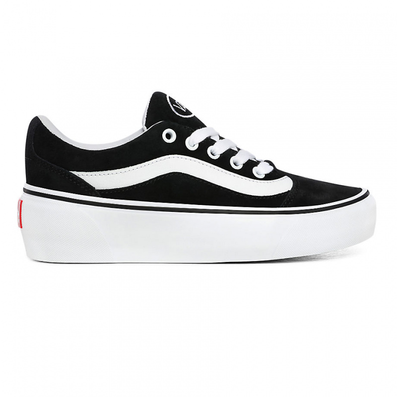 black and white vans size 2