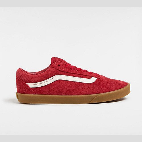 VANS Old Skool Lowpro Shoes (red/gum) Unisex Red, Size 12