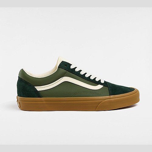 VANS Old Skool Shoes (green/gum) Unisex Green, Size 12