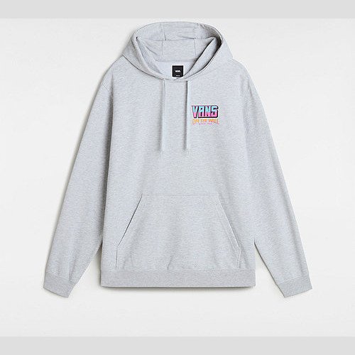 VANS Palm Cheers Classic Pullover Hoodie (light Grey Heat) Men Grey, Size XXL