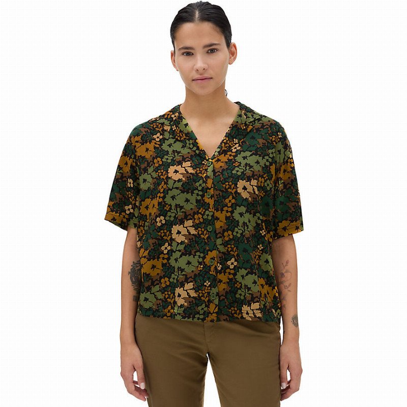 VANS Parksfield Buttondown Shirt (loden Green) Women Green, Size XXS