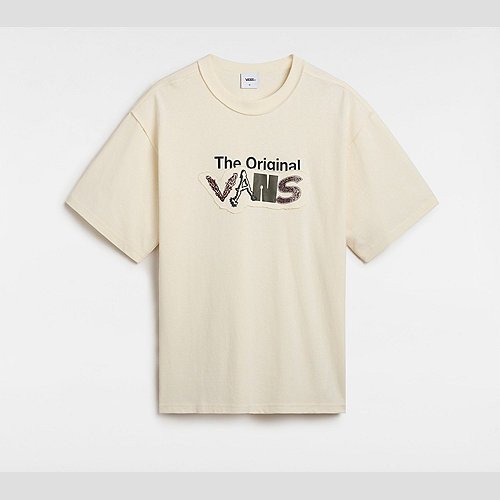 VANS Premium Vans Clash Short Sleeve T-shirt (antique White) Men White, Size XXL