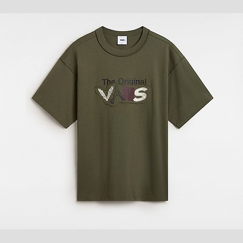 VANS Premium Vans Clash Short Sleeve T-shirt (grape Leaf) Men Green, Size XXL