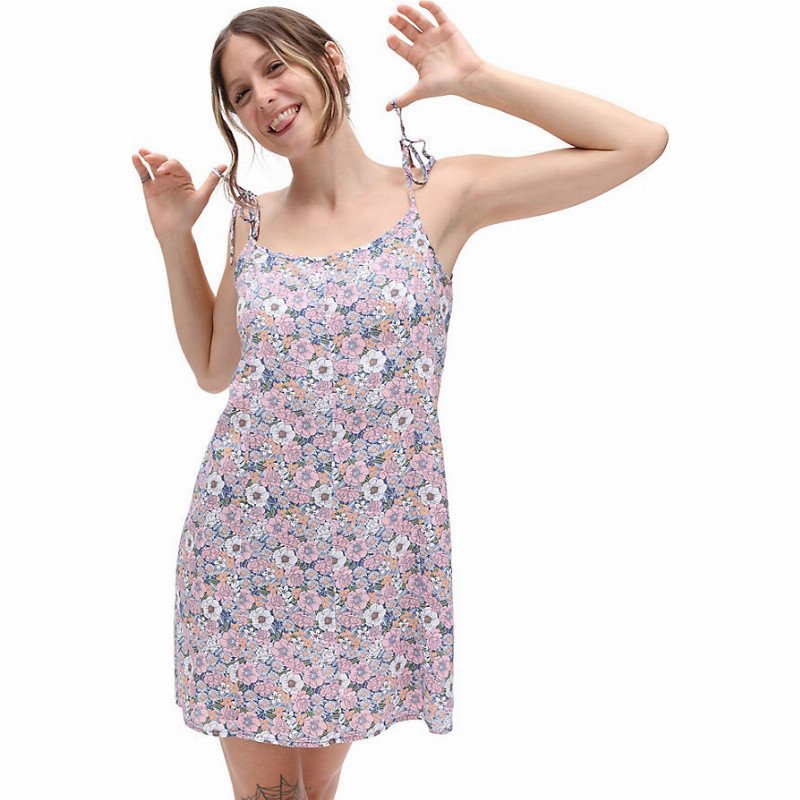 VANS Retro Floral Dress (retro Floral) Women Lilac, Size XXS