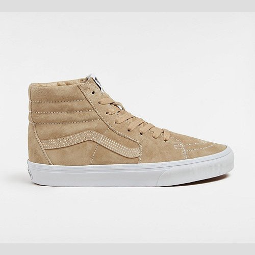 VANS Sk8-hi Pig Suede Shoes (incense) Unisex Beige, Size 12